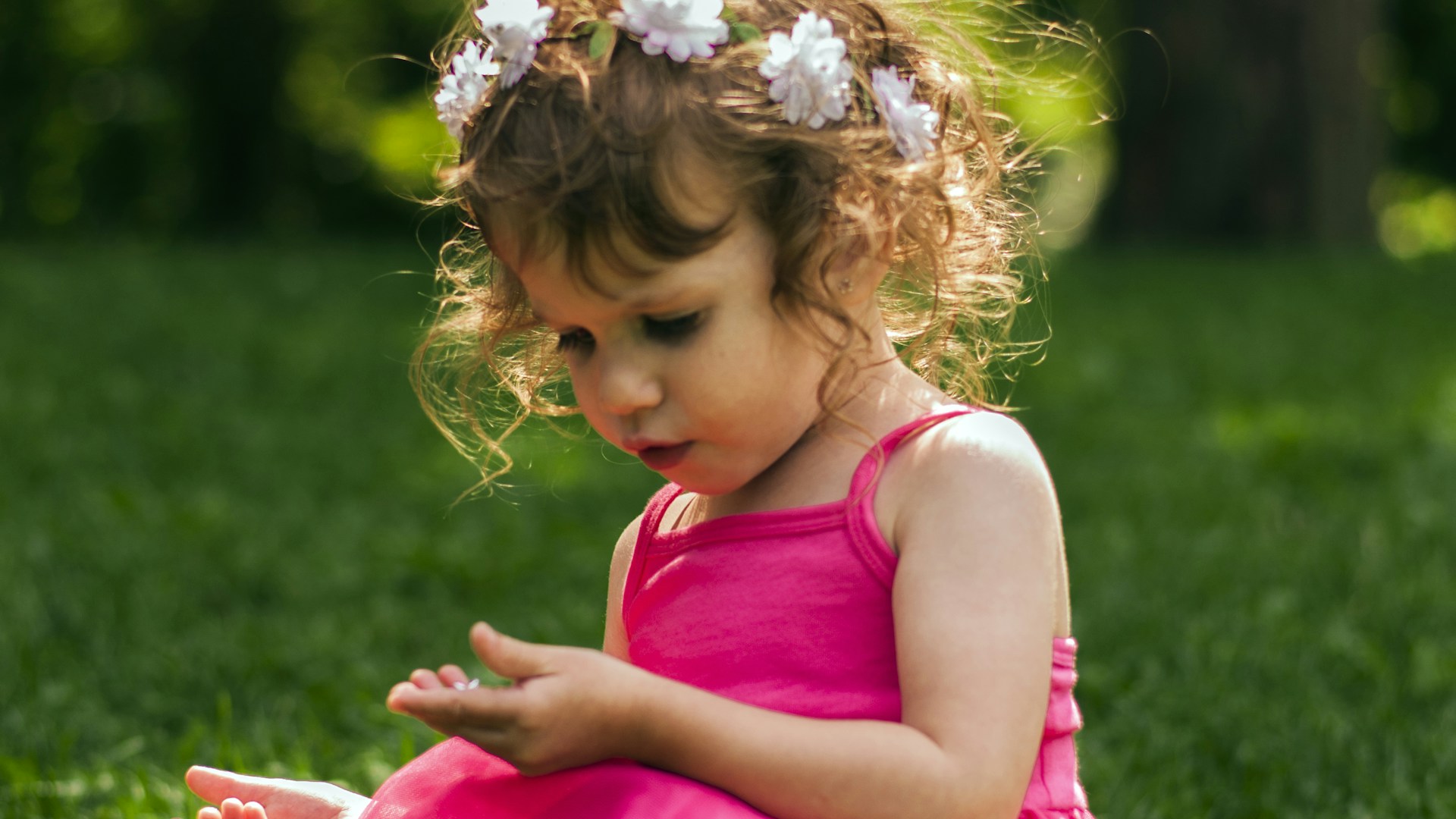Niña con vestido rosa de fiesta — Emma Velázquez Infantil