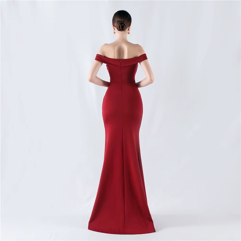 Vestido Largo de Fiesta con Hombros Descubiertos - Modelo EV1000 — vista 4